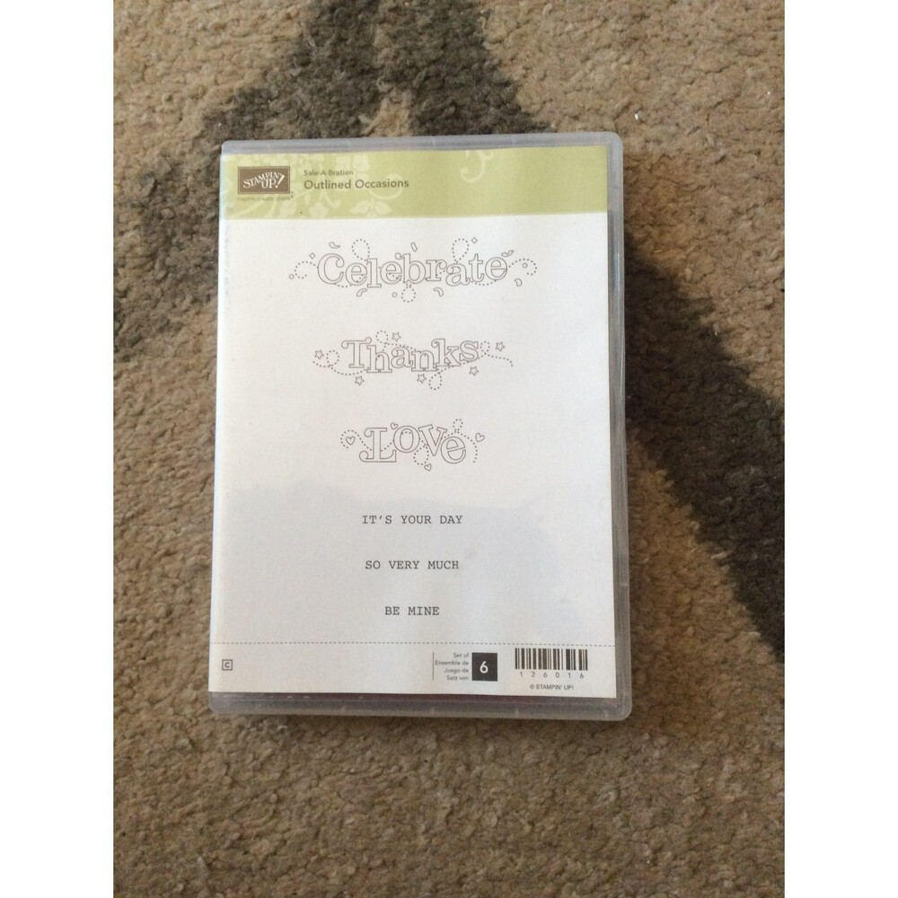 INVENTORY REDUCTION SALE. Stampin Up Outlined Occasions - Sale-A-Bration B49